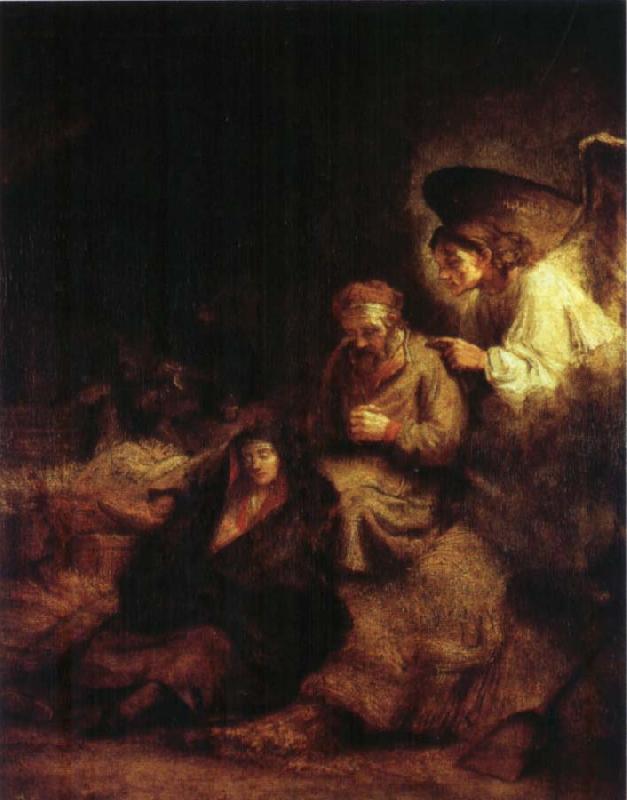 REMBRANDT Harmenszoon van Rijn The Dream of St.Joseph oil painting image
